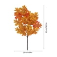 thumbnail image 3 of 2 Pack Artificial Maple Leaf Bouquet, Fall Harvest Thanksgiving Decor, Vase Filler Photography Props For Indoor Outdoor Gift, 3 of 6