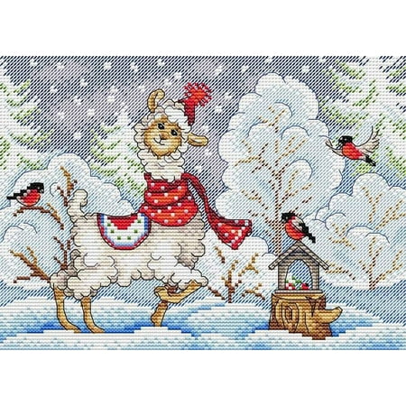 UPC: 4627167303414 | Winter Evening SM-590 Counted Cross-Stitch Kit