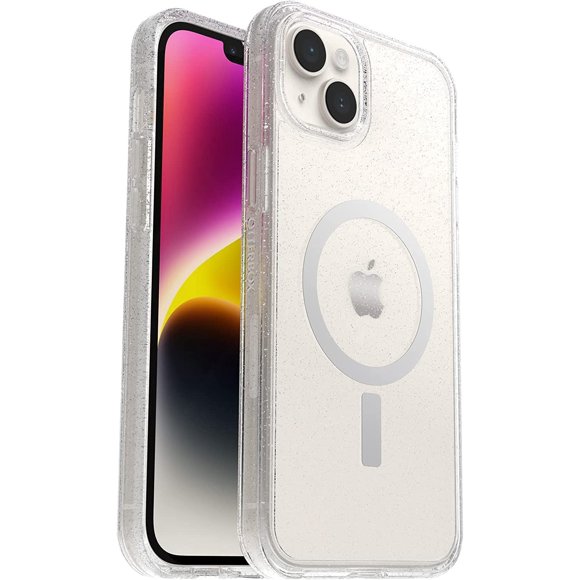 OtterBox Symmetry Case with MagSafe for iPhone 14 Plus (ONLY) Non-Retail Packaging - (Stardust (Clear/Glitter))