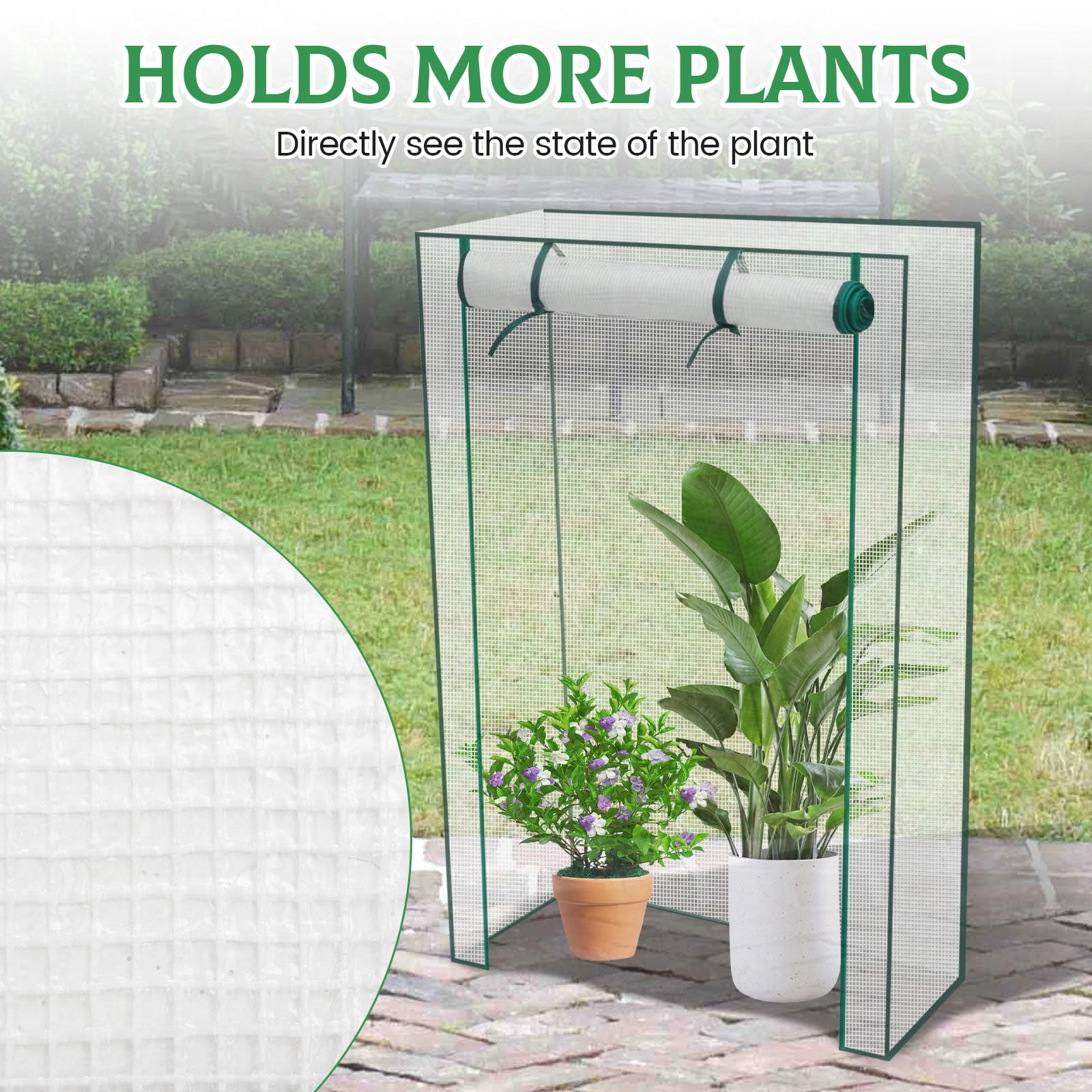 AEVXKHI Mini Greenhouse Clear PVC Greenhouse Innovative Square Small Greenhouse Cover, Plant Greenhouse for Garden Yard Indoor Outdoor Use