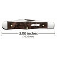 thumbnail image 2 of Case XX Knives Brown Maple Burl Wood Swell Center Jack Stainless Pocket Knife, 2 of 5