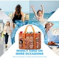 KABAQOO Extra Large Mesh Beach Bags Multipocket Zipper Swim Tote Bag