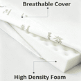 thumbnail image 5 of Oaskys Bamboo Fiber Breathable Memory Foam Wedge-Shaped Pillow, Cooling Reading Cushion with Side Pocket, Suitable for Filling Gaps in Bed, Sofa & Walls, 5 of 10