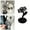 Black, variant on Clearance Rack under $10,Bathroom Toothbrush Rack Flower Shaped Ceramic Toothbrush Holder Can Accommodate 6 Standard Brushes