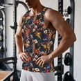 thumbnail image 5 of Lsque Orchids Flowers Pattern Mens Tank Tops Muscle Athletic Quick Dry Sleeveless Workout Fitness T Shirts Beach Tank Top, Loose-fit Sleeveless Shirt for Men-XX-Large, 5 of 7