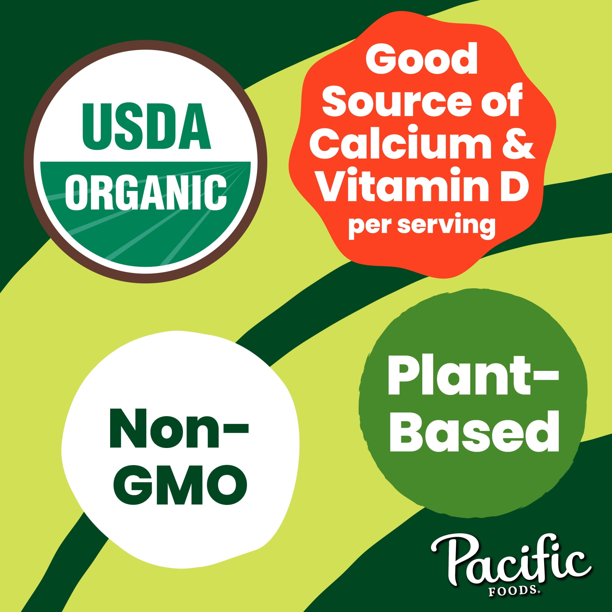 (2 pack) Pacific Foods Original Organic Oat Milk, Plant Based Milk, 32 oz Carton