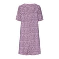 thumbnail image 6 of Aloohaidyvio Dresses Plus Size,Fashion Women Summer Casual Round-Neck Print Short Sleeve Loose Dress, 6 of 6