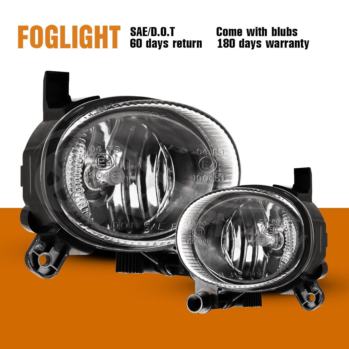 Winjet Clear Fog Light Kit For Audi A4 2009-2011 - Direct Bolt-On Replacement, DOT Compliant - View #12
