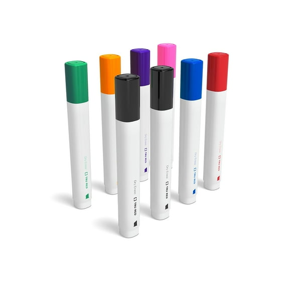 Staples TRU RED Dry Erase Markers Chisel Tip Assorted 24/Carton TR61442/TR568VS