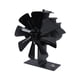 thumbnail image 5 of Ventilador de madera de aleación de aluminio, ventilador para chimenea, multiusos para estufa, quemador de leña, chimenea, hogar , 8 cuchillas Macarena Ventilador de estufas, 5 of 8
