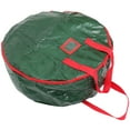 thumbnail image 4 of 1pc Christmas Wreath Storage Bag Premium Plastic Round Storage Bag Xmas Gift Bag, 4 of 8