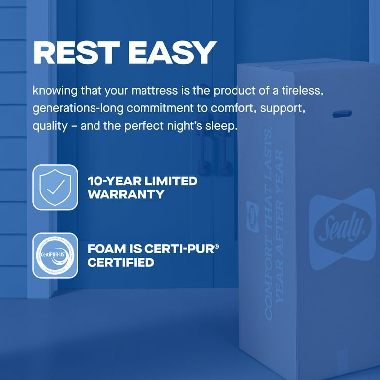 Sealy Essentials 10” Medium Twin Gel Memory Foam Mattress-in-a-Box