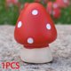 thumbnail image 4 of Seta roja en miniatura, accesorios decorativos para césped de jardín de hadas de acuario, escultura hecha a mano decoración de patio estatua seta Colco Hongo rojo, 4 of 8