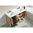 thumbnail image 5 of Ari Kitchen & Bath Venice 60" Solid Wood Bathroom Vanity in Oak Gray, 5 of 13