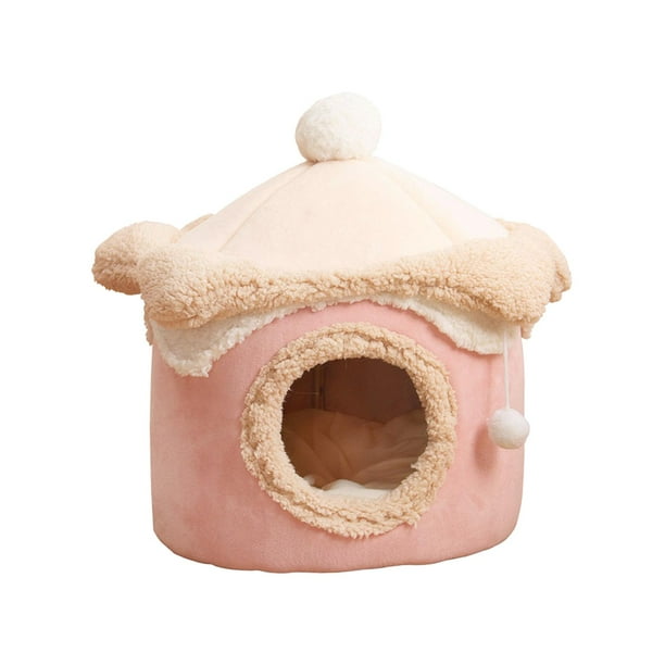 Cama cueva para gatos, nido para perros con base antideslizante y autocalentable. 50cmx50cm