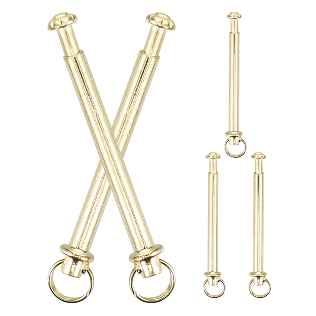 Miangastore 5 Sets Wooden Folding Fan Shaft Rivets Parts for Hand Fan Repair Fasteners