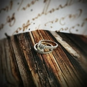 Women's 1.25Ct Wedding Engagement Ring Simulated Diamond Set Sterling Silver 925 Round Cubic Zirconia