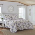 thumbnail image 2 of Laura Ashley Keighley Lilac Quilt Set, King,, 2 of 3
