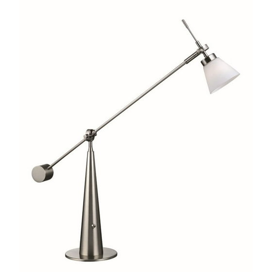 Lite Source Admiral Desk Lamp In Polished Steel