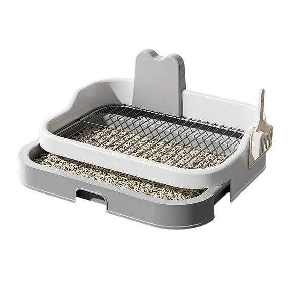 Dog Potty Pan Toilet Litter Box Sturdy PP Construction Non-slip for Small Medium Dogs Home Dorm