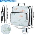 thumbnail image 3 of Water-Resistant 3-Ring Binder Organizer with Multiple Pockets Zipper Binder Bag for Office Pastel Doodle Airplanes, 3 of 8