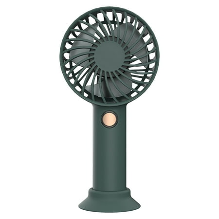 

Njspdjh Mini Handheld Fan Portable Fan Hand held Personal Fan Rechargeable Battery Operated Powered Cooling Desktop Electric Fan with Fan Stand for Home Travel Outdoor Dark Blue