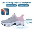 thumbnail image 4 of AOV Womens Running Shoes Slip on Tennis Athletic Walking Shoes Lightweight Comfortable Gym Workout Jogging Sport Sneakers GreyPink US 11, 4 of 7