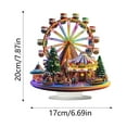 thumbnail image 3 of Christmas Ferris Wheel Decoration Logo Ornament Acrylic Home Desktop Ornament Living Room Bedroom Holiday Decoration Purple, 3 of 6