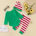 thumbnail image 2 of Vedolay Boys 2023 Sets Boy's Print Long Sleeve Button Down Top and Pants 2 Piece Fall Outfit,Green 12-18 Months, 2 of 5