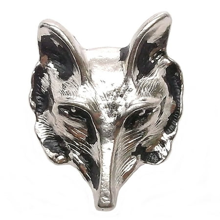 

Wolf Head Decorative Concho Snap Set Nickel 1 1265-64