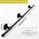 thumbnail image 2 of Pasamanos Escalera 150cm, Soporte de Barandilla de Escalera, Barandilla de Metal para Baño en Escaleras de Interior y Exterior, Montable en Pared Pasamanos para Escalera, Negro (Black, 150cm), 2 of 6