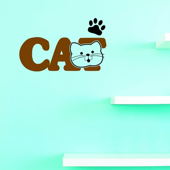 Do It Yourself Wall Decal Sticker Cat Home Decor 16x40"