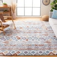 thumbnail image 2 of SAFAVIEH Berber Shag Maurice Abstract Area Rug, Blue Rust/Ivory, 10' x 14', 2 of 8