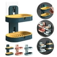 thumbnail image 1 of Vacemry 3Pcs Double-Layer Soap Box, Wall-Mounted Soap Holder Rack with Ventilation Design, Bathroom Sink Soap Dispenser for Kitchen Countertop Shower Stall Vanity Organization, No-Drill Punch-Free, 1 of 9