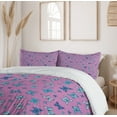 thumbnail image 6 of Ambesonne Blue and Pink Duvet Cover Set, Butterflies in Spring, 2-Calking, Multicolor, 6 of 7