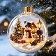 thumbnail image 5 of Glowing Christmas Story Ornament,Light-Up 3D Miniature Scene Clear PVC Globe Christmas Tree Ornament, Festive Keepsake Gift for Home Christmas Party Decoration, 5 of 7