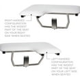 thumbnail image 2 of Seachrome 26" x 22.5" White Padded Cushion Wall Mount Folding Left-Handed Transfer Bench Shower Seat, ADA Compliant, 2 of 4