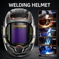 thumbnail image 4 of Casco de soldadura ANDELI con 4 luces LED, oscurecimiento automático, color verdadero, 4 of 7