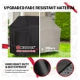 thumbnail image 4 of 55 Inch Grill Cover - 600D Heavy Duty Waterproof and Weather Resistant BBQ Cover for Weber, Char Broil, Nexgrill - Fade Resistant, Black, 4 of 7
