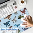 thumbnail image 4 of Long Mouse Pads for Desk,Colorful Cartoon Dinosaurs Pattern Desk Mats on Top Of Desks, Desk Mouse Pad Extra Large with 3mm Non-Slip Base and Stitched Edge for Gaming,Office,Work,Home 31.5"x11.8", 4 of 6