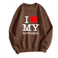 thumbnail image 3 of WEAIXIMIUNG Chandails en Molleton pour Femmes Zip Saint-Valentin Manches Longues Graphique Imprimé Pull Chandails en Molleton Blouse Chandails en Molleton Top, 3 of 4
