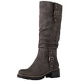 thumbnail image 2 of GLOBALWIN Women's Chunky Heel Grey Knee High Riding Boots 8M, 2 of 7