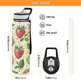 thumbnail image 3 of 32oz Transparent Sports Water Bottle with Straw for Kids Adults Outdoor School Gym Fitness Strawberries Pattern, 3 of 7