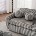 thumbnail image 6 of Aukfa 85" Modern Comfy Sofa, Upholstered Deep Seat Couch for Living Room, 5 Pillows, Corduroy, Gray, 6 of 10