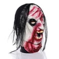 thumbnail image 3 of Popular!Máscara de bola de maquillaje, máscara de terror, accesorios de broma de demonios zombis, casco de látex, 3 of 4