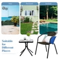 thumbnail image 4 of Costway Set of 8 Rattan Dining Stack Chair Armrest Indoor &Outdoor, 4 of 10