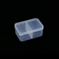 thumbnail image 2 of 10 pc Polypropylene(PP) Bead Storage Container 2 Compartment Organizer boxes with Lid Rectangle Clear 8.7x5.8x4cm compartment: 5.3x4x3.7cm, 2 of 2