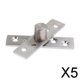 thumbnail image 1 of Bisagras giratorias ocultas Soledad Acero inoxidable 360 grados 75x18x3mm 5 piezas, 1 of 8