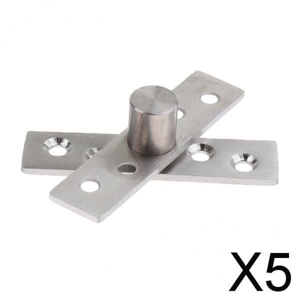 Bisagras giratorias ocultas Soledad Acero inoxidable 360 grados 75x18x3mm 5 piezas