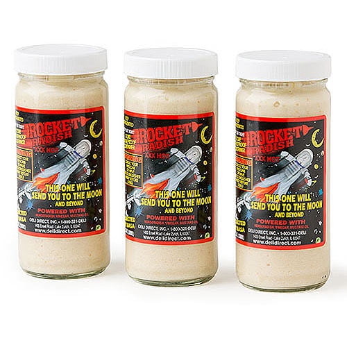 Deli Direct Rocket Radish XXX Hot Horseradish, 8.5 oz, 3 count